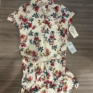 LOFT Floral Pajama Set